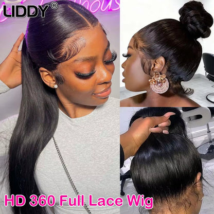 HD Glueless 13x4, 5x5, 360 Bone Straight Glueless Transparent Lace front Human Hair Wigs