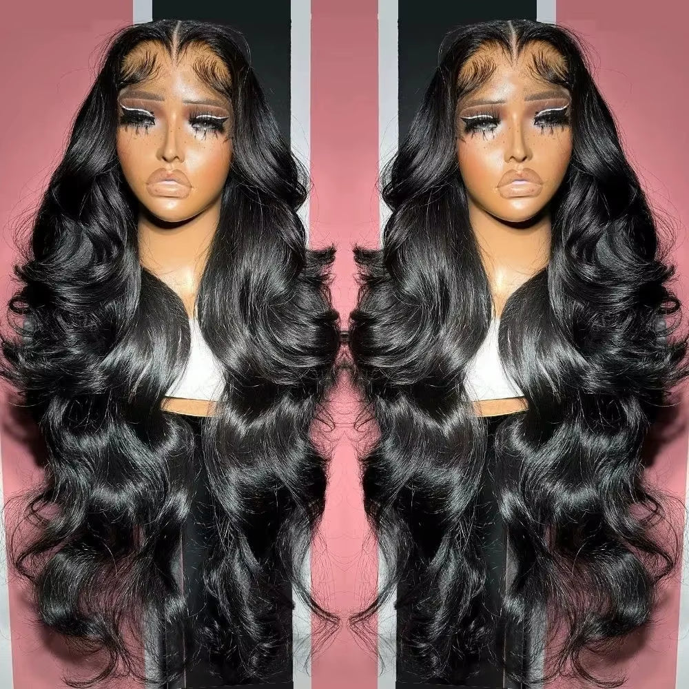 HD Glueless 13x4, 13X6, 360 Body Wave Transparent Lace Front Pre Plucked Human Hair Wigs 