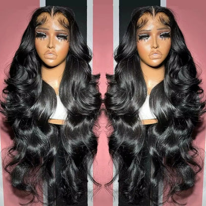 HD Glueless 13x4, 13X6, 360 Body Wave Transparent Lace Front Pre Plucked Human Hair Wigs 