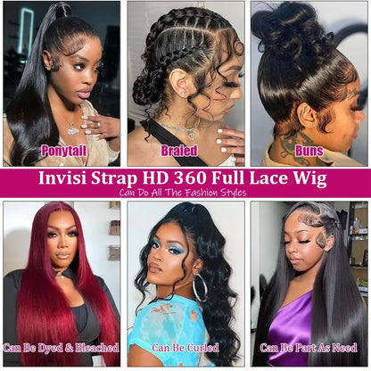 HD Glueless 13x4, 5x5, 360 Bone Straight Glueless Transparent Lace front Human Hair Wigs
